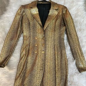 Good Metallic Blazer jacket dress